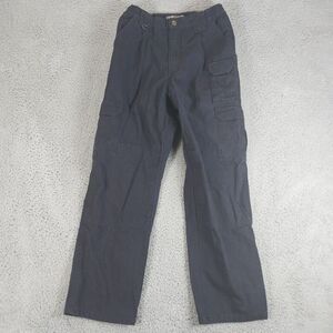 5.11 Tactical Pants Mens 30x30 Blue Solid Cotton Canvas Workwear Ripstop Adults